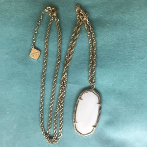 White Kendra Scott Rae necklace